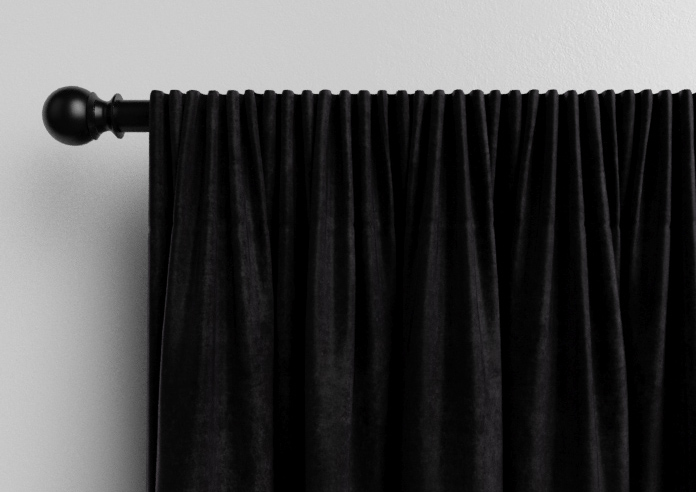 Faux Suede, Black - Made to Measure Curtains - Image 9